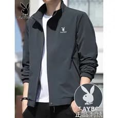 Playboy 2026 primavera novo estilo jaqueta masculina gola jaqueta Casual All-Match topo roupas da moda vestido