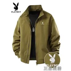 Playboy jaqueta de gola alta masculina primavera outono novo estilo moda solta à prova de vento jaqueta Street Wear Casu