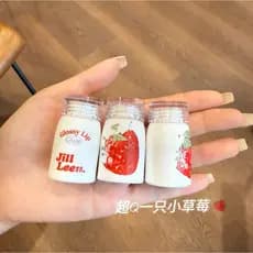 JILLLEEN Strawberry Bear Limited Lip Mud Lip Glaze Lip Essence Leite Mel Fosco Veludo Batom Hidratante