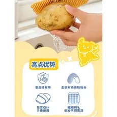 Escova Especial para Lavar Frutas Legumes!Multifuncional frutas vegetais escova de limpeza doméstica lavagem batata cozi