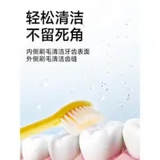 Escova de dentes dobrável de pato fofo!2026 Novo estilo dois em um escova de dentes para crianças de viagem de 6 a 12 an