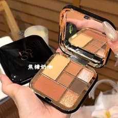 Paleta de sombras de sete cores POTO Uma paleta multiuso fosca perolada paleta multifuncional sombra duradoura praga pal
