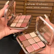 Glamcolor paleta de sombras de nove cores, uma paleta multiuso fosca perolada, uma paleta de maquiagem para os olhos, nã