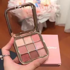 GLAMCOLOUR Paleta de sombras de nove cores Uma paleta multiuso fosca perolada paleta multifuncional não desbotada terra