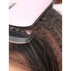 Tala permanente de seda de milho, raiz de cabelo fofa, onda interna, ferro de ondulação elétrico, feminino, caveira alta