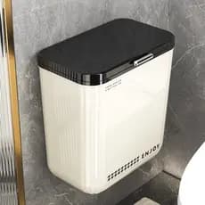 Lixeira de banheiro doméstico, grande capacidade, grande capacidade, montagem na parede, cozinha, sala de estar, quarto,
