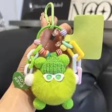Dopamina briquetes monstro boneca pingente diy chaveiro bonito boneca de pelúcia saco mochila pingente do telefone móvel