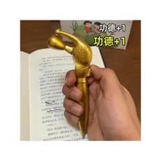 Muyu caneta muyu caneta gongde + 1 caranguejo caneta engraçado caranguejo garra caneta gongde alicate clipe caneta esfer