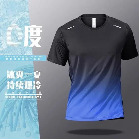 Barato Pick-up vazamento Fitness esportes roupas de secagem rápida homens de manga curta treinamento Badminton camisa ba