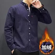 Trabalho resistente à sujeira resistente ao desgaste inverno escovado engrossado quente camisa de manga comprida na moda