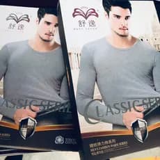 Confortável 8607/8608 roupas masculinas finas de outono calças compridas terno Lycra algodão casa roupa interior novo es