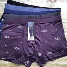 Haojiang cuecas boxer masculinas cintura alta Modal macio boxer briefs Hajiang cuecas carvão de bambu Multi-tamanho boxe