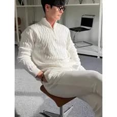 Camisola masculina nicho Design sentir meia gola alta zíper camisola Casual moda All-Match exterior