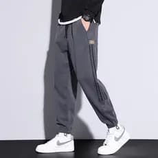 Homens Jeans primavera outono novo estilo Street Wear tamanho grande tornozelo comprimento adolescente solto esportes ma