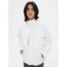 Primavera outono Metes jaqueta com capuz masculina na moda bolso tridimensional simples moda solta jaqueta Casual topo g