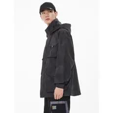 Mester genuíno jaqueta Casual masculina primavera moda contraste cor camuflagem jaqueta de carga com capuz Cardigan na m