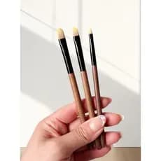 Noz grande médio pequeno tamanho fibra cabelo corretivo Facial escova tamanho pequeno pincel de maquiagem capa marcas Ac