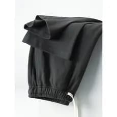 Primavera verão americano carvão cinza reta Drape Sweatpants masculino cor sólida sarja solta confortável esportes calça