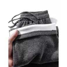 Calças de arroz glutinoso são muito fáceis de usar!Outono inverno padrão Vertical Casual calças de perna larga All-Match