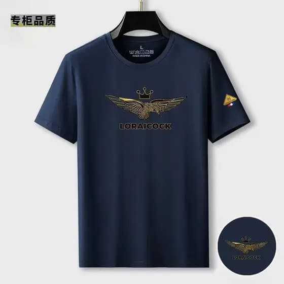 Modal camiseta de manga curta masculina verão roupas de seda gelo High-End camisa de fundo fino-ajuste em torno do pesco