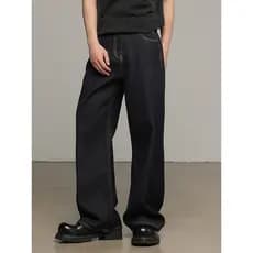 Original vaca azul preto solto em linha reta lavado Jeans masculino americano High Street ligeiramente deitado calças ca