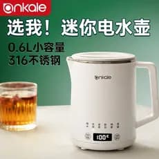 Portátil pequena chaleira isolamento viagem 316 aço inoxidável Mini chaleira elétrica temperatura constante chaleira int