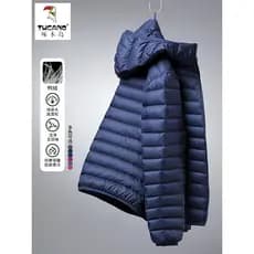 Woodpecker leve para baixo jaqueta masculina inverno roupas masculinas 2025 novo estilo para baixo forro jaqueta quente