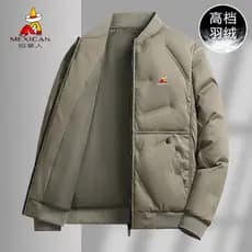 Espantalho para baixo jaqueta masculina inverno 2025 novo estilo engrossado quente acolchoado jaqueta acolchoada inverno