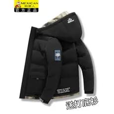 Espantalho para baixo acolchoado jaqueta masculina inverno novo estilo solto topo Casual à prova de vento quente acolcho