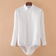 Forro de lã espessamento novo estilo masculino entrevista profissional roupa Formal cor sólida camisa de manga comprida