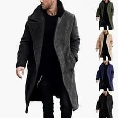 Pronto estoque novo produto 2025 casaco de lã masculino casaco engrossado blusão de lã desejo casaco engrossado