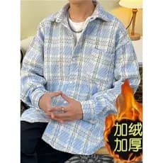 Estilo Hong Kong Retro lapela jaqueta luz luxo High-End meninos outono inverno forro de lã de lã quente jaqueta Casual