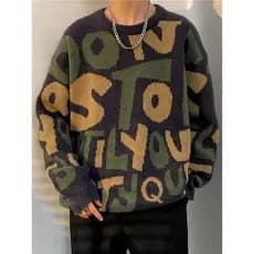 2024 camisola masculina americana Retro interior malhas outono inverno engrossado estilo preguiçoso High-End solto camis