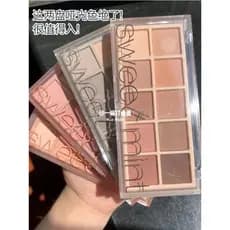 Olhos totalmente foscos são muito suaves!Paleta de sombras dez cores de menta doce 04 Paleta de cimento 05 Paleta de chá