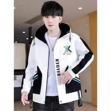 Jaqueta masculina primavera outono na moda juventude All-Match jaqueta Casual jaqueta masculina ferramentas High-End est