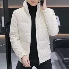 W Roupas acolchoadas de algodão masculinas de inverno estampadas roupas acolchoadas masculinas espessadas quentes jaquet