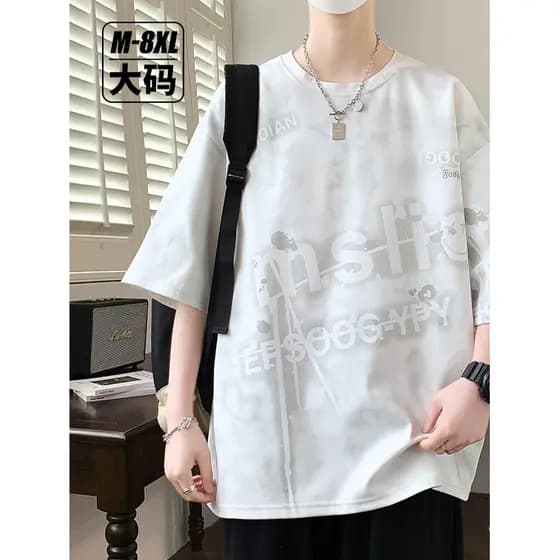 Camiseta de manga curta de seda gelada para meninos de 12 a 15 anos, estudantes do ensino médio, 13 roupas bonitas de ve