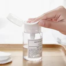 Toner portátil Sub-engarrafamento toner viagem Push-tipo removedor de maquiagem garrafa vazia removedor de unhas garrafa