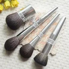 DI Frete Grátis Pincel de Maquiagem Lã Pincel de Pó Solto Metal Haste Longa Blush Pincel Grande Pincel de Pó Solto Pince