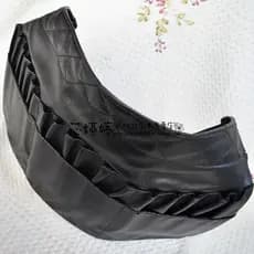 Bolsa de pincel de maquiagem Original D frete grátis couro preto maquiador dedicado tamanho grande 18 compartimentos bol