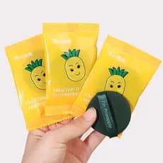 Dupla face puff delicado macio bb creme fundação maquiagem esponja almofada de ar puff molhado seco dupla utilização não