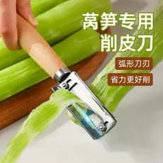 Anderna faca de descascamento de bambu engrossado inhame abacaxi descascador comercial abóbora batata alface ajustável f