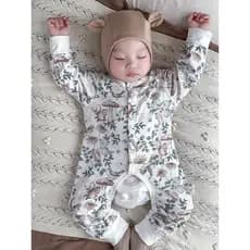 Primavera verão roupas de bebê puro algodão proteção da barriga do bebê macacão aberto quatro estações recém-nascido mac