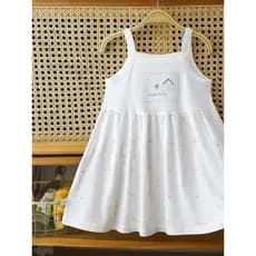 Feminino bebê vestido de seda gelo bebê Tencel camisola crianças Suspender saia colete princesa saia estilo fino