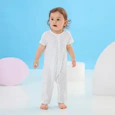 Bebê bebê calças de manga curta macacão verão estilo fino puro algodão bebê meia manga macacão pijamas bebê