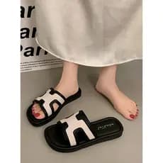 Chinelos franceses femininos desgaste exterior 2026 novo estilo verão flip-Flops preguiçoso exterior usar fundo macio an
