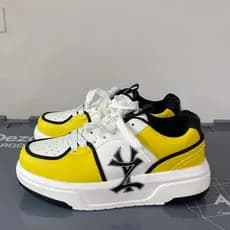 2026 Novo estilo sapatos masculinos de sola grossa sapatos de pão masculino All-Match cor correspondência carta tênis ca