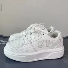 Novos sapatos masculinos ins sapatos da moda casal moda impresso presbiopia sapatos idosos de sola grossa tênis casuais