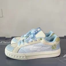 Nacional na moda ins sapatos na moda nicho Design relâmpago All-Match Casual sapatos de skate Campus estudantes Retro tê