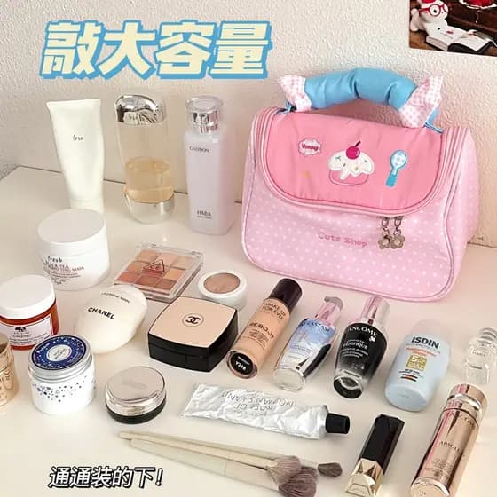 Festival da primavera pequenos presentes cosméticos criativos bonito grande capacidade portátil saco de higiene pessoal